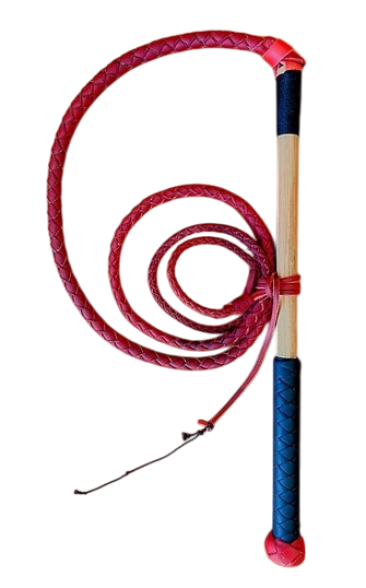 Red Hide Stock Whip - Trade